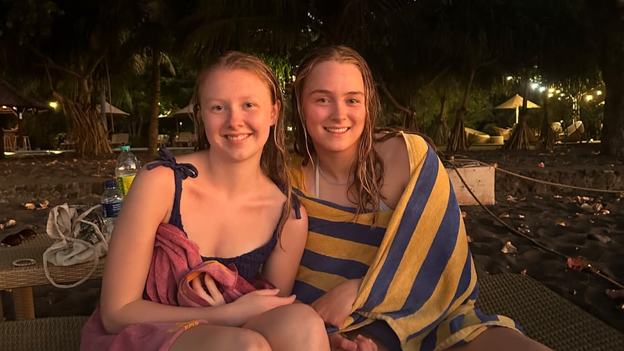 Making friends while travelling through Bali