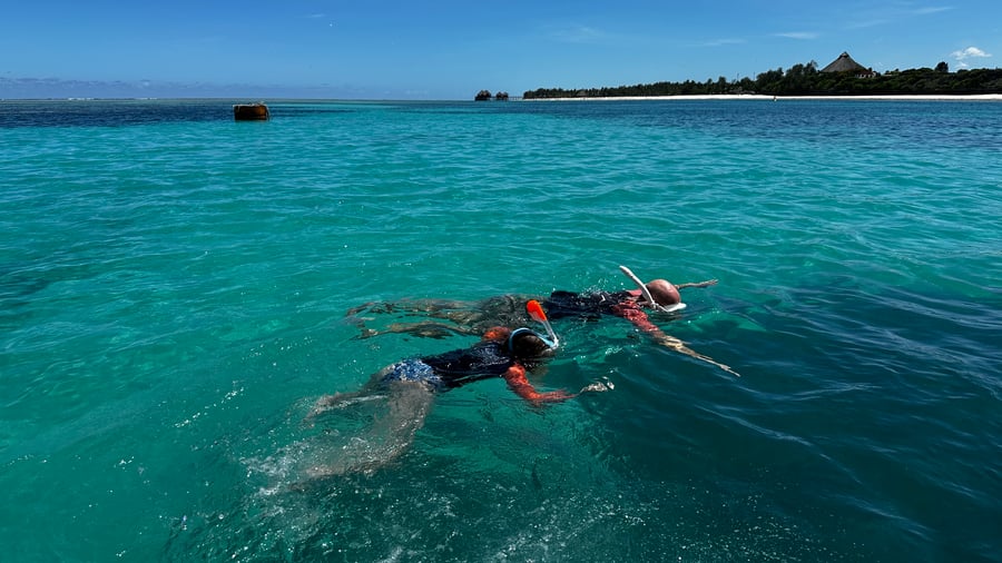 Snorkling at Zanzibar, Tanzania