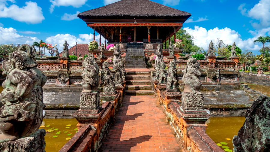 Det historiska Kertha Gosa-palatset i Klungkung