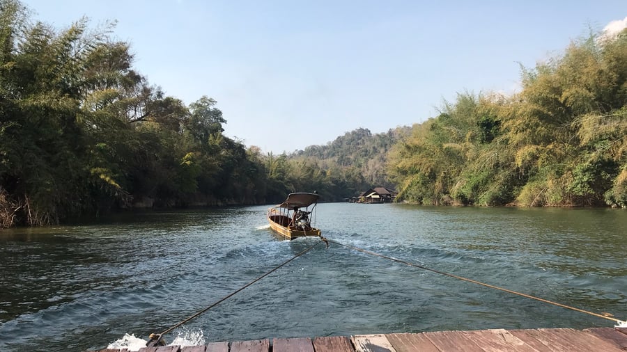 Boat in the lake in a national park