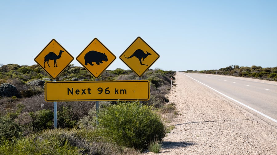 Roadside in Australië