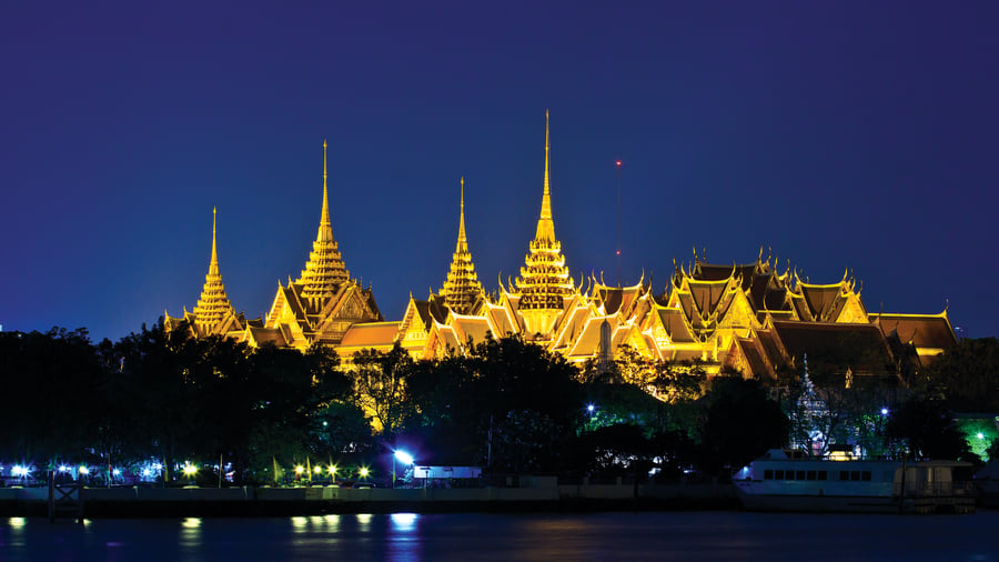 Grand Palace, även kallat Royal Palace, i Bangkok