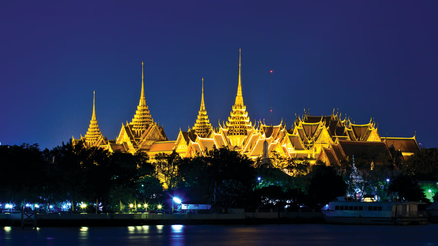 Grand Palace, også kaldet Royal Palace, i Bangkok