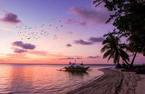 Sunset view over Bohol