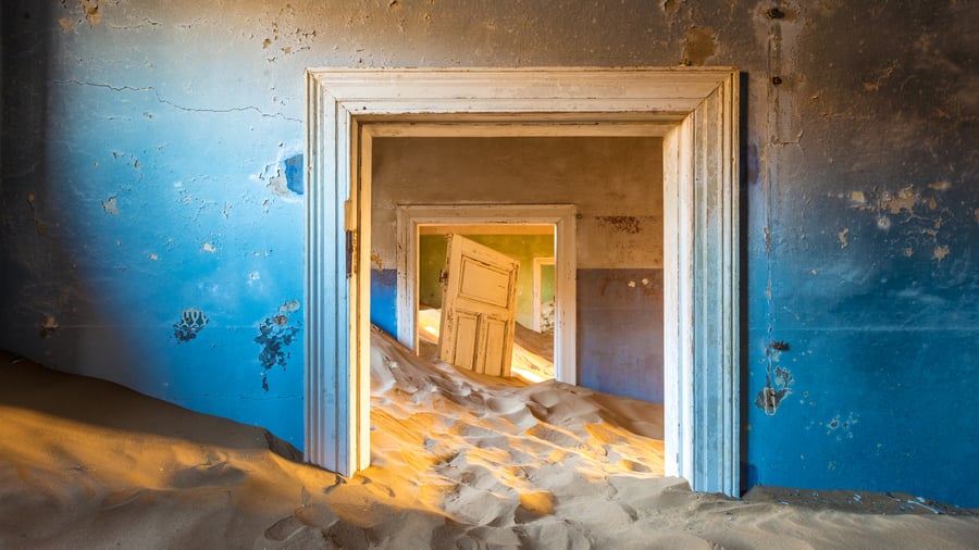 Kolmanskop spøgelsesby i Namib ørkenen