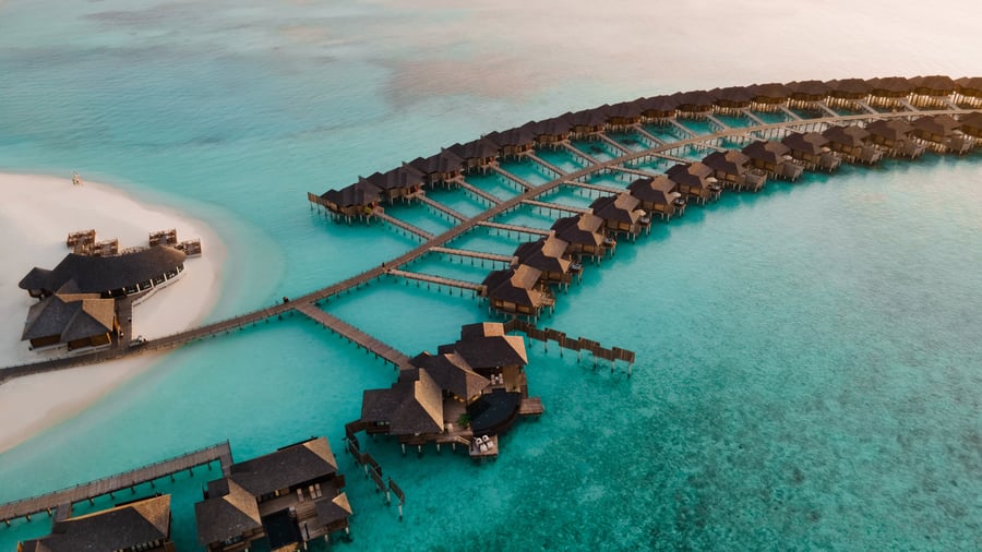 Sun Siyam Iru Fushi fra luften