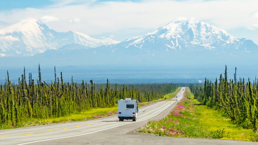 Drive through Alaska's majestic nature