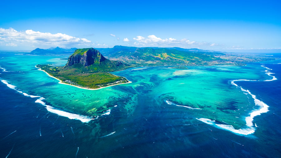 Mauritius fra oven