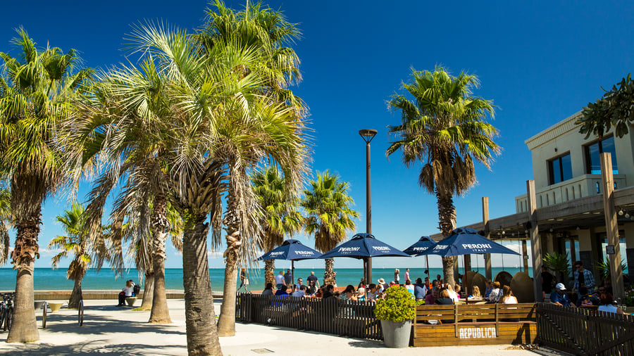 St Kilda beach in Melbourne