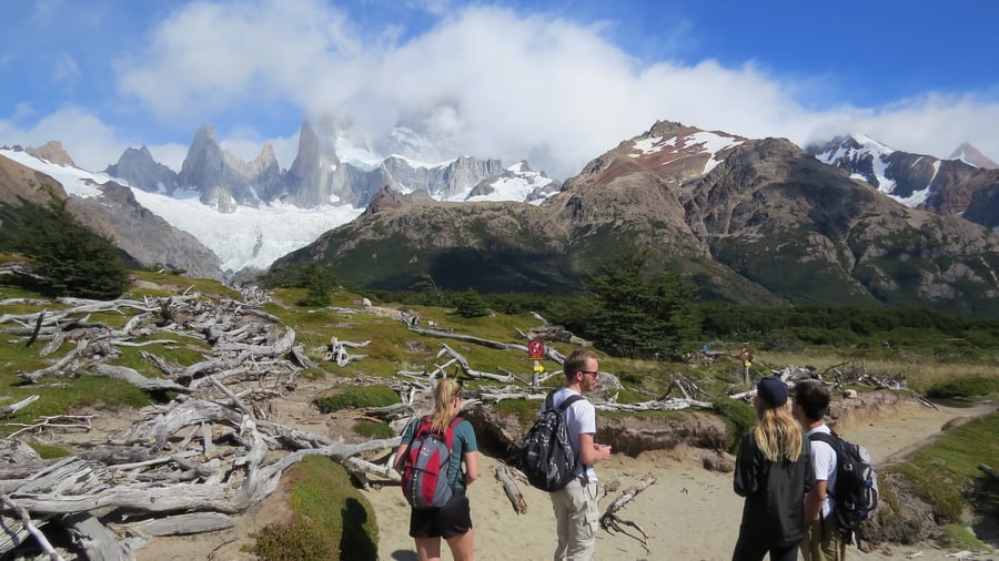 Dramatic mountain views in Patagonia