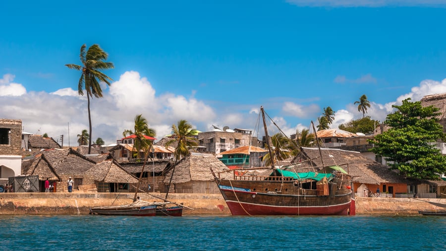 Den velbevarede havneby Lamu Old Town