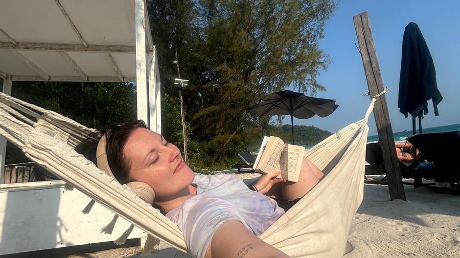Relax in a hammock in Cambodia