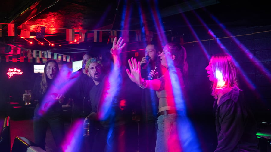 Singing karaoke is a must in Japan. 
