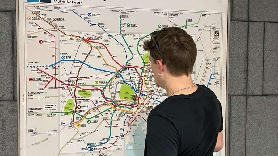 Travel by train through Japan