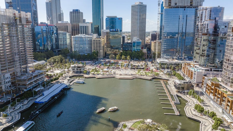 Elizabeth Quay i Perth