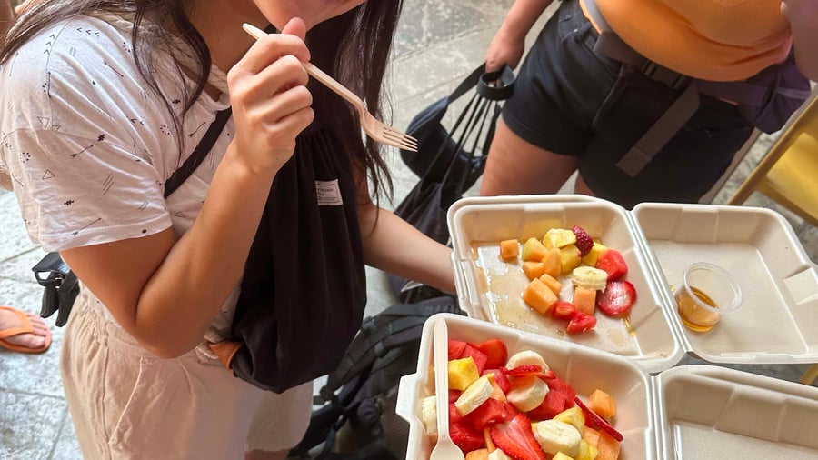 Fresh fruits at the market in Mexico City
