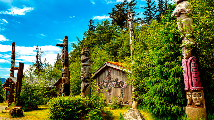 Totempæle i Ketchikan
