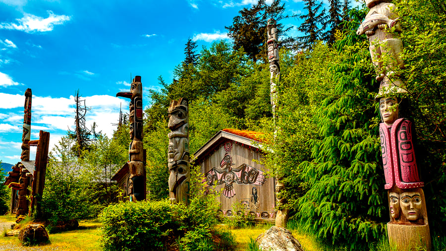 Totempåle i Ketchikan