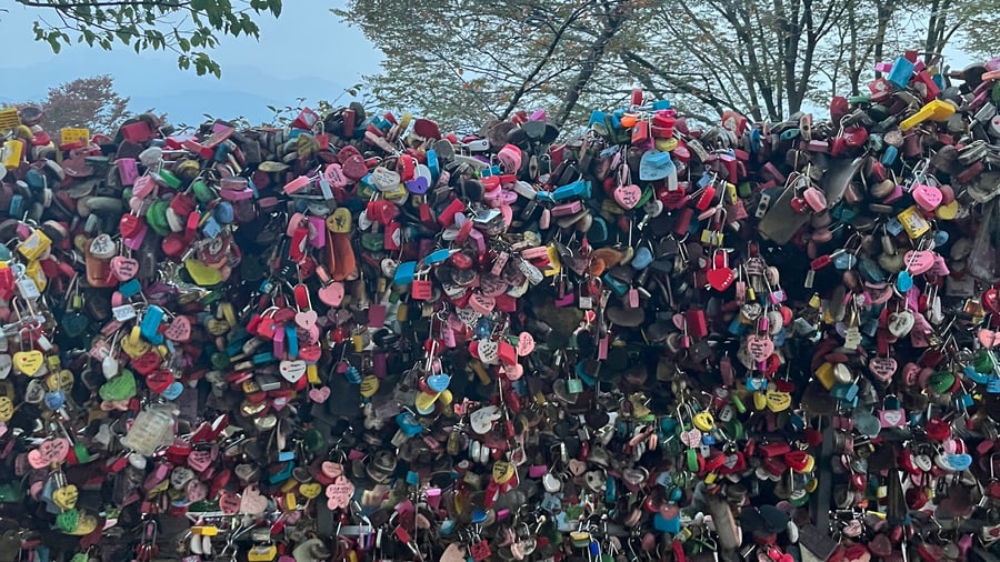 Liefdessloten bij Namsan tower