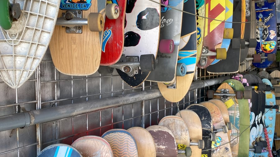 Skateboarding in Santa Cruz