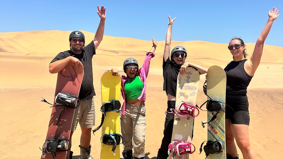 Sandboarding adventure