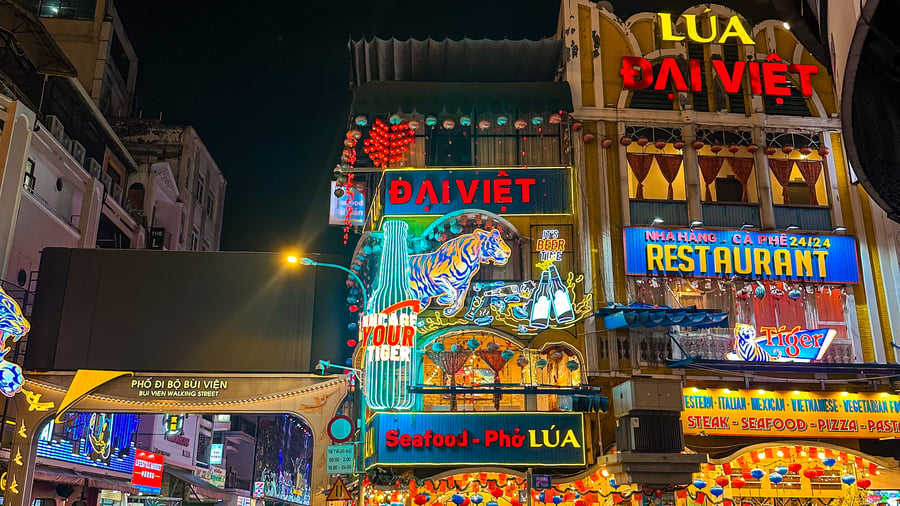 Drukke straten van Ho Chi Minh City