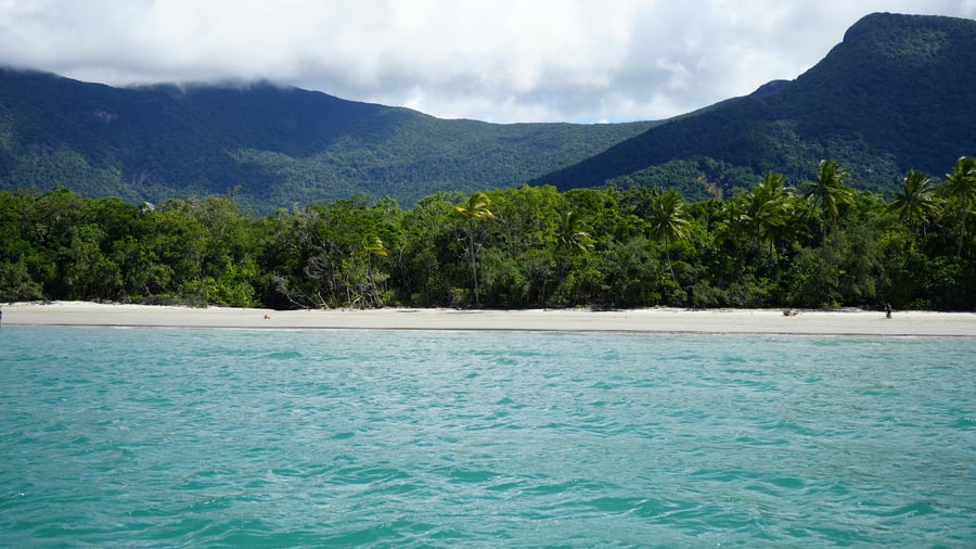 Tropical beach witch crystal waters in Australia