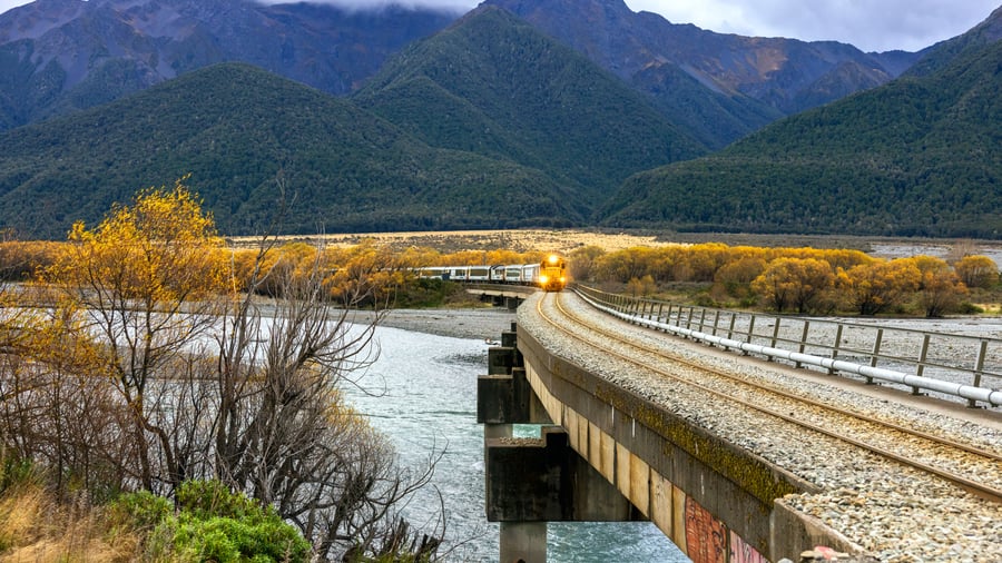 Med tog til Arthur’s Pass