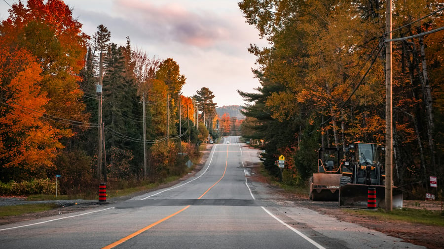 Herfstbladeren in Oost-Canada