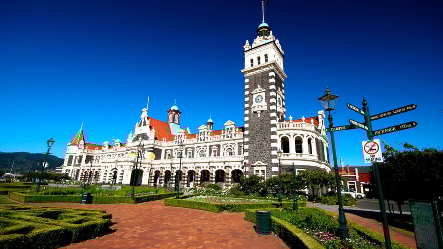 Togstationen i Dunedin