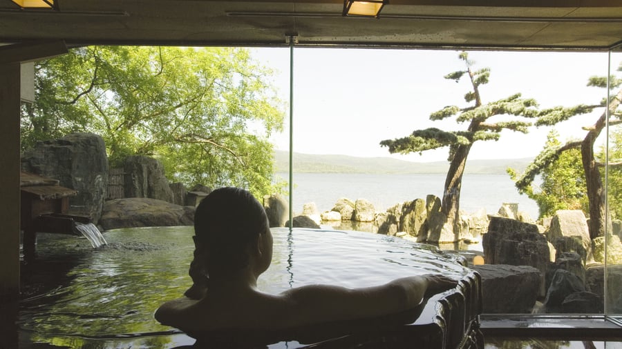 Afslapning i onsen