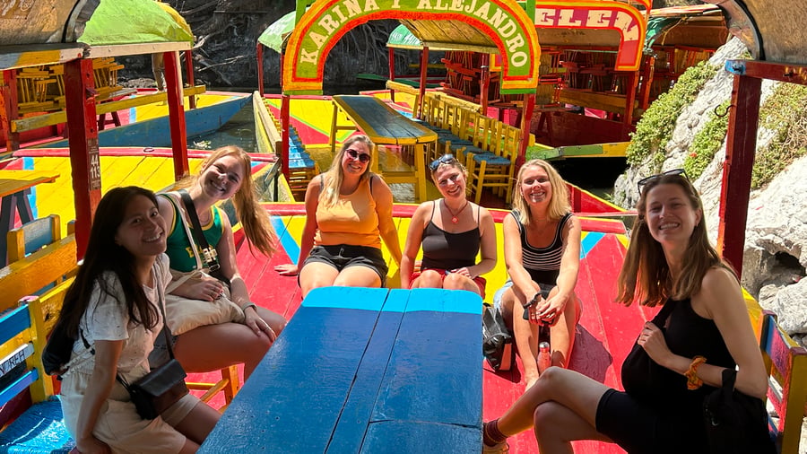 Boat ride around Mexico City