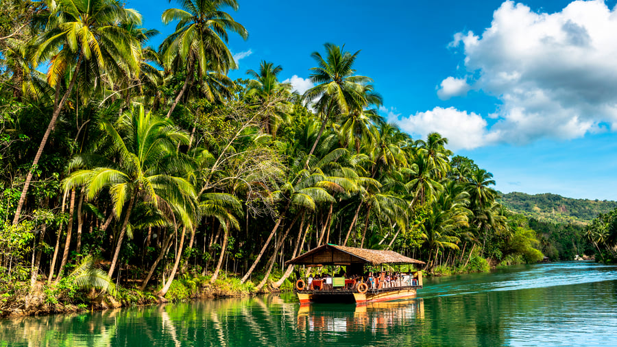 Sejltur på Loboc River