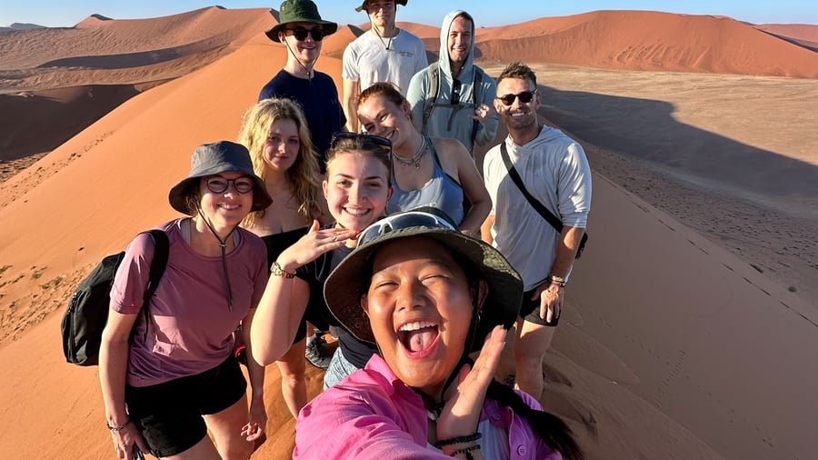 Group trip in Namibia