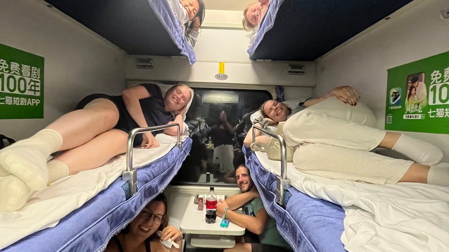 Sleeper cabin on the train