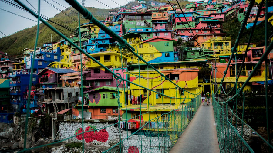 Farverige huse i La Trinidad