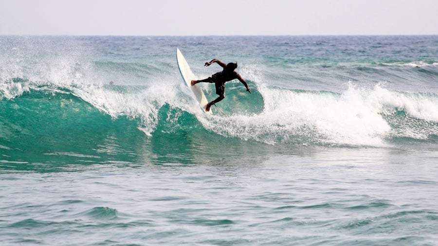 Surf's up in Mirissa