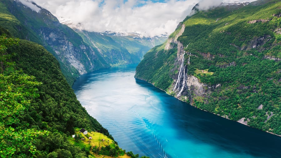 Den berømte Geirangerfjord