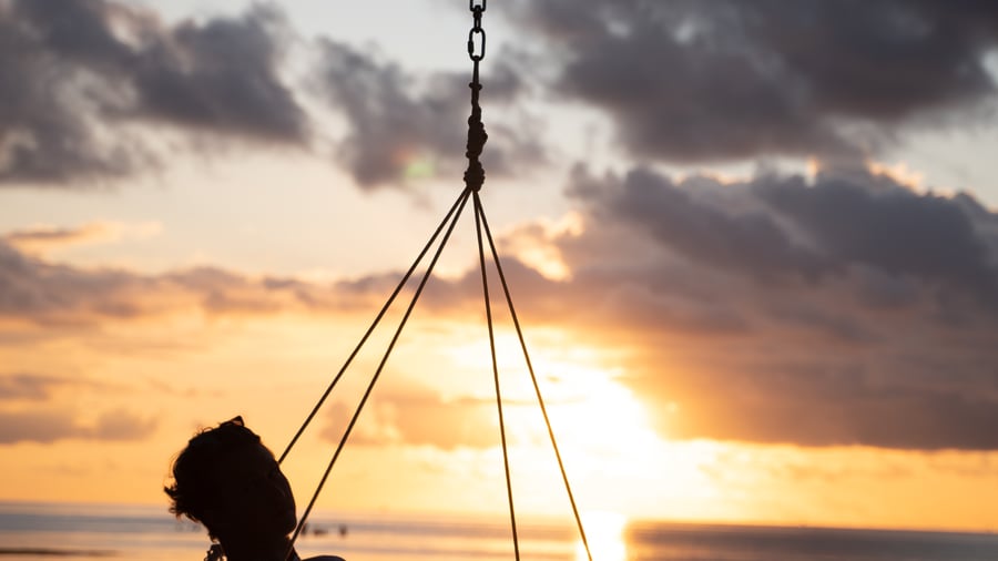 Sunset in the Maldives