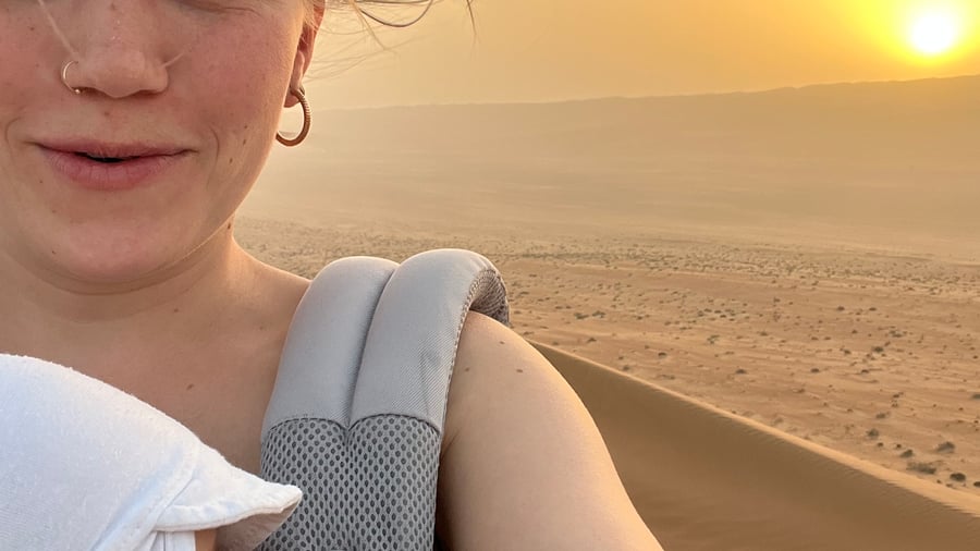 Enjoying sanddune sunsets