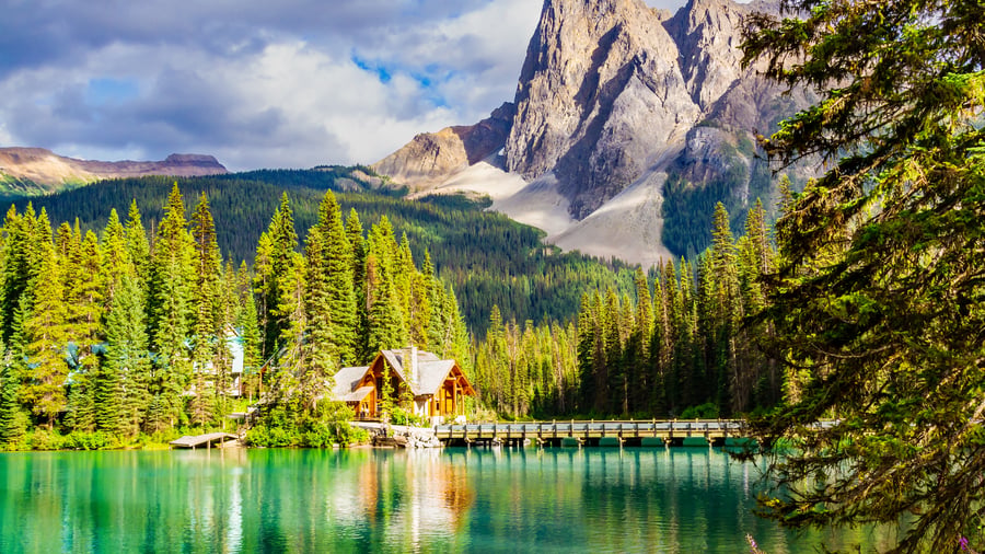Emerald Lake i Yoho National Park, BC, Kanada