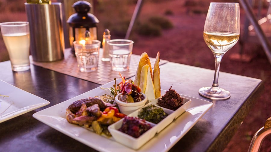 Middag på Karijini Eco Retreat