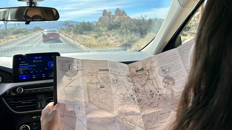 Driving to Palm Springs