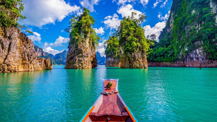 Boat in Khao Sok National Park