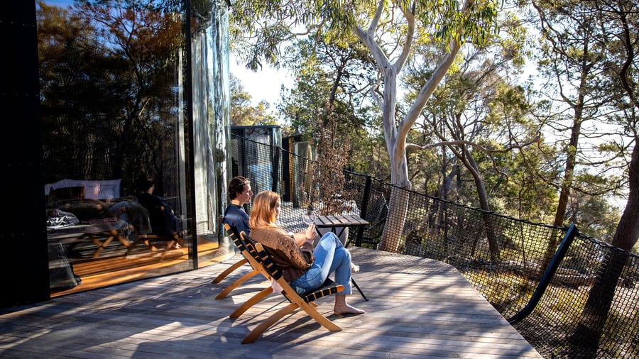 Bo på hyggelige lodges undervejs