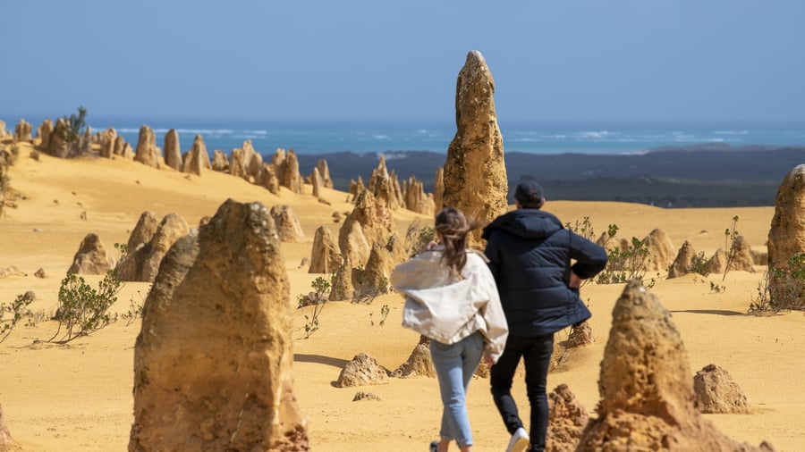 Pinnacles Desert i Nambung National Park