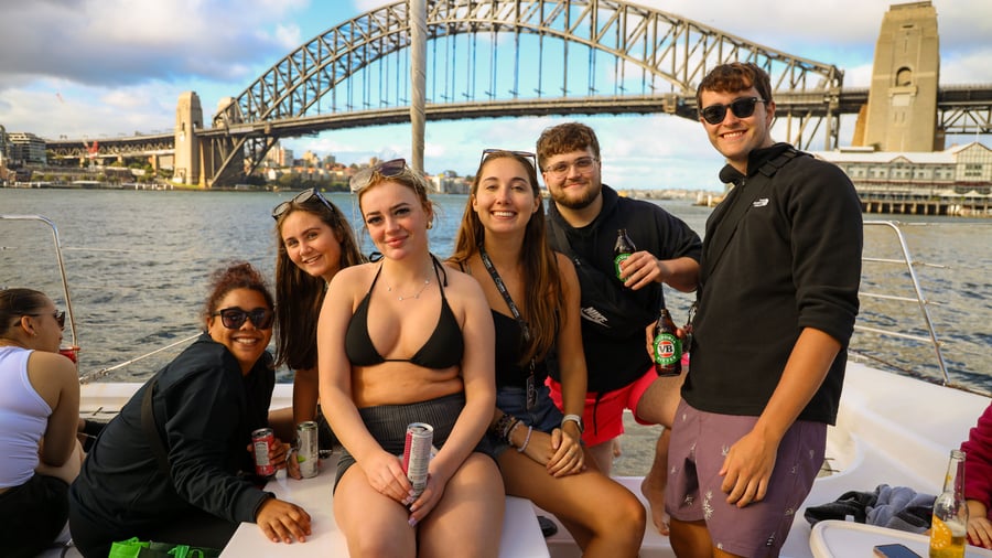 Groep voor de Sydney Harbour Bridge