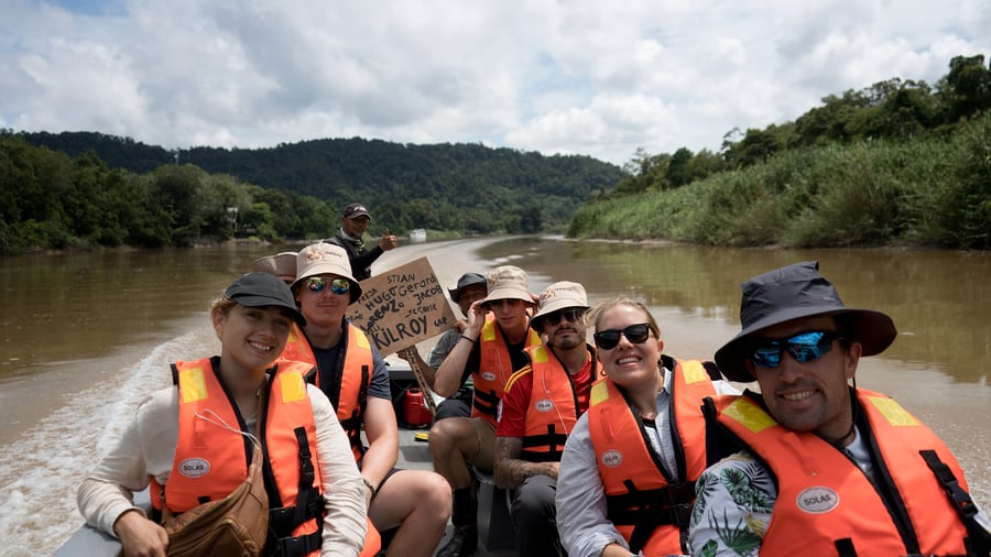 Wildlife spotting on a river cruise 