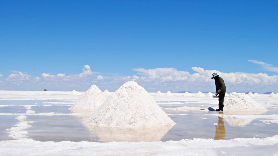 Salar de Uyuni during rain season