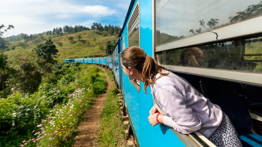 Tågresan mellan Nuwara Eliya och Ella